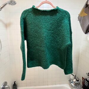 J. Crew Teal/Green Cowl Neck Sweater Soft Knit Size Large
